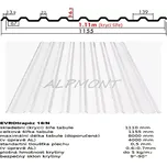 Trapézový plech 18/N lakovaný pozink 0.5mm RAL 9010 bílá dl.4mb (Kvalitní Česká pozinkovaná plechová krytina Lakovaná)
