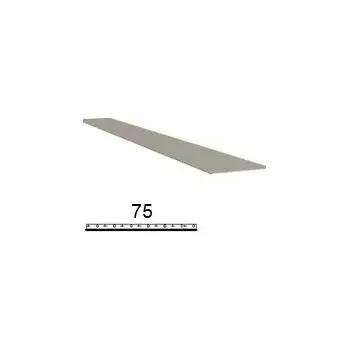 Střecha Pásek r.š.75mm poplastovaný plech RAL 7047 tele šedá - VIPLANYL (Materiál pozinkovaný plech s vrstvou PVC, rozměry 75mm, rozvinutá šířka 75mm, délka 2,0 m. Poplastovaný plech VIPLANYL, je využíván jako ukončovací a kotvící plechový prvek při aplikacích PV