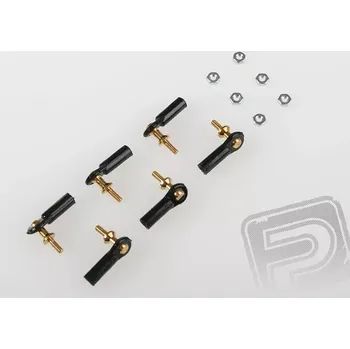 RC náhradní díl MPJet 2409 kulový čep M2 dlouhý 6ks