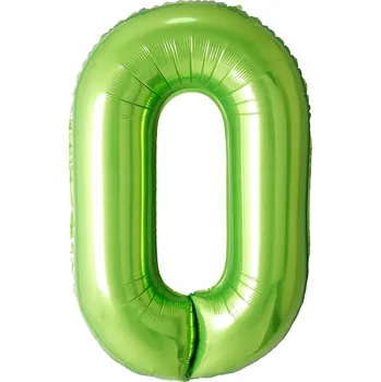 Balónek Fóliový balónek FN40050 "Číslice 0" zelený 40