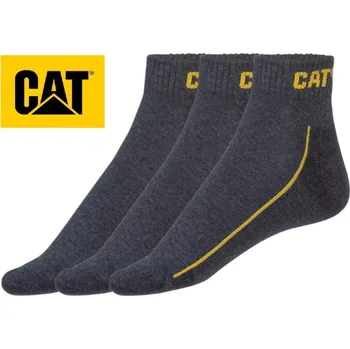 Pánské ponožky CAT Ponožky Kotníkové Ponožky CORDURA 3, balení šedé, velikost 39-42