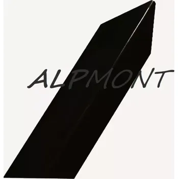 Střecha Rohová lišta s přihnutím ke zdi r.š.150mm Al Hliník Lakovaný RAL 9005 černá dl.2m