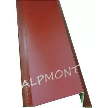 Střecha Sněhový zachytávač r.š.200mm pozink FeZn lakovaný RAL 3009 červená oxid s folií dl.2m