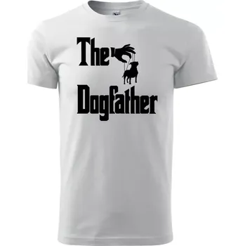Sablio Tričko s potiskem The Dogfather - bílé L
