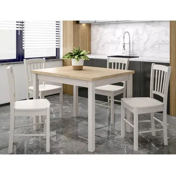 Jídelní stůl Čtvercový jídelní stůl ANTHONY - dub cremona / kašmír