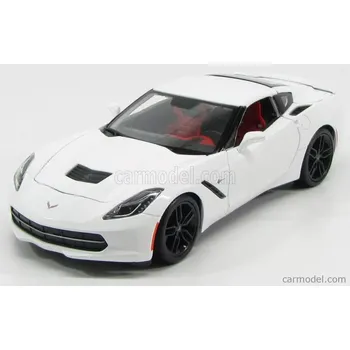 autíčko Maisto Chevrolet Corvette Z51 Coupe Stingray 2014 1:18 Bílá