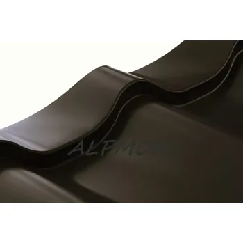 Střecha Plechová střešní krytina EVROvlna lakovaná RAL 8019 šedohnědá dl.2mb (Kvalitní Česká pozinkovaná plechová krytina Lakovaná)