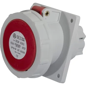 Elektrická zásuvka Zásuvka vestavná IEGN 6353, 400V / 63A / 5p - IP67