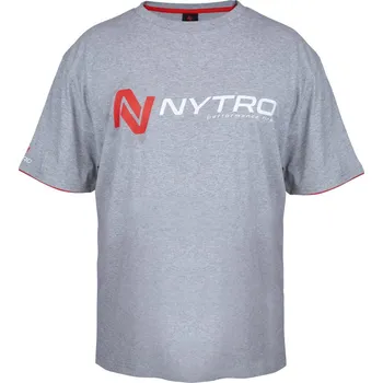 Pánské tričko Nytro Tričko Light Marl Grey Tee Shirt XL