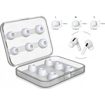 Příslušenství pro sluchátka SILIKONOVÉ NÁHRADNÍ ŠPUNTY S M L PRO AIRPODS PRO