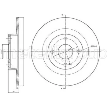 Brzdový kotouč Brzdový kotouč CIFAM (800-1112)