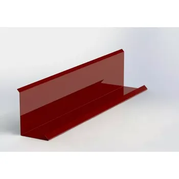 Střecha Lemování zdí r.š.200mm klasik Al Hliník lakovaný RAL 3009 červená oxid dl.2m