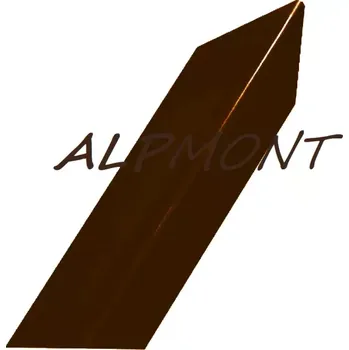 Střecha Rohová lišta r.š.100mm pozinkovaná s přihnutím ke zdi lakovaná RAL 8017 hnědá čoko s folií dl.2m