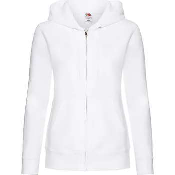 Dámská mikina Fruit of the Loom dámská rozepínací mikina s kapucí 62-118-0 Premium Hooded Sweat Jacket Lady-Fit, velikost M