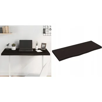 Konferenční stolek Deska stolu, tmavě hnědá, 100x40x(2-4) cm, masivní dubové dřevo
