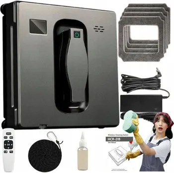 Vysavač na okno Čistič oken Robot Do Okien Szyb Podłóg Duży Zestaw Myjący 215 cm