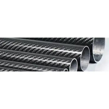 Modelářský uhlík Modelcentrum Uhlíková trubka pletená 9/8mm délka 1 m