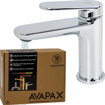 Vodovodní baterie Umyvadlová baterie stojánková Avapax LUNEPO stříbrná
