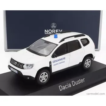 autíčko Norev Dacia Duster Police Equipe Cynophile 2020 1:43 Bílá