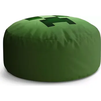 Taburet Sablio Taburet Circle Green Blocks: 38x48 cm