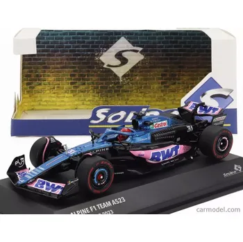 autíčko Solido Alpine F1 A523 Team Bwt Alpine N 31 3rd Monaco Gp 2023 Esteban Ocon 1:43 Modrá Růžová