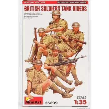 Plastikový model Miniart Figures Soldati - British Soldiers Military Tank Riders 1:35 /