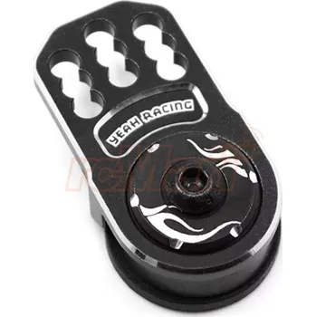 RC náhradní díl Yeah Racing Hliníkový servo saver, černý