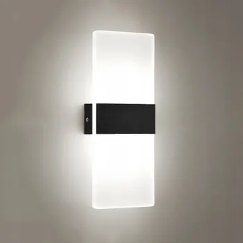 Nástěnné svítidlo 12W NÁSTĚNNÉ SVÍTIDLO Moderní LED AKRYLOVÉ SVÍTIDLO 12W