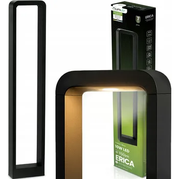 Venkovní osvětlení Obdélníkový osvětlovací sloupek Lumiled s integrovaným LED zdrojem, 80 cm, černý