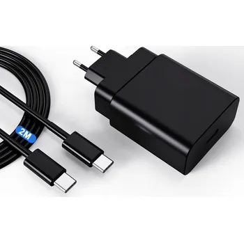 RYCHLÁ NABÍJEČKA PRO TELEFONY SAMSUNG, ADAPTÉR QUICK CHARGE + USB-C KABEL 2M 45W