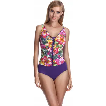 Dámské plavky Feba Jednodílné plavky tvarující postavu, vícebarevné, velikost 38