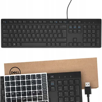 Klávesnice Kancelářská klávesnice Dell QuietKey KB216-BK-FR Černá AZERTY francouzská