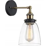 Nástěnné svítidlo Italux černé, žluté E27 40 W