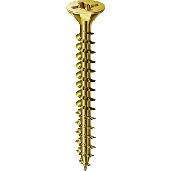 Vrut VRUTY DO DŘEVA NÁBYTKOVÉ KUŽELOVÉ POZINK ŽLUTÝ 3.0X25MM 1000KS