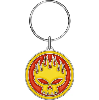 Přívěšek na klíče z The Offspring - Skull Logo - Žádný - vícebarevný
