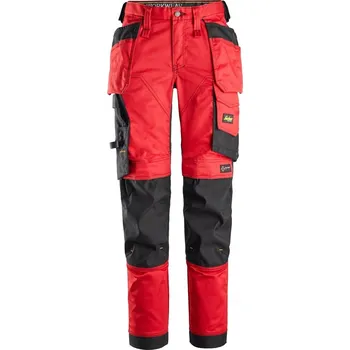 Pracovní oblečení Dámské pracovní kalhoty Snickers, pružné kalhoty BOZP 6247, červené, velikost 42