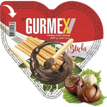 Gurmex Srdce, křupané tyčinky s lískooříškovým krémem, 40g IDDRZEX05163