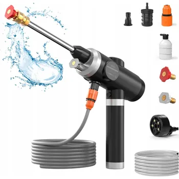 Vysokotlaký čistič XO Vodní pistole pro mytí auta CZ013 6000 mAh černá