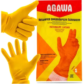 Pracovní rukavice Rukavice opakovaně použitelné Agawa XL latexové žluté