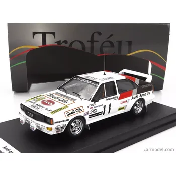 autíčko Trofeu Audi Quattro (night Version) N 11 Rally Sweden 1985 David Liewellin - Phil Short 1:43 Bílá