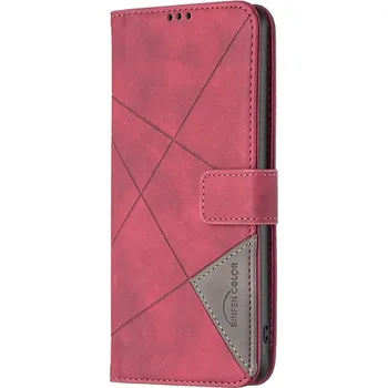 Pouzdro na mobilní telefon Pouzdro Book CaseMe Binfen iPhone 12 Mini, barva červená