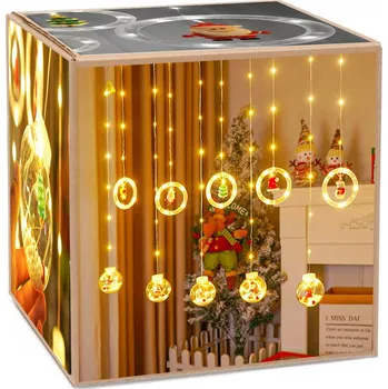 Vánoční dekorace Světelný řetěz Operum 470 cm, síťový, bílý