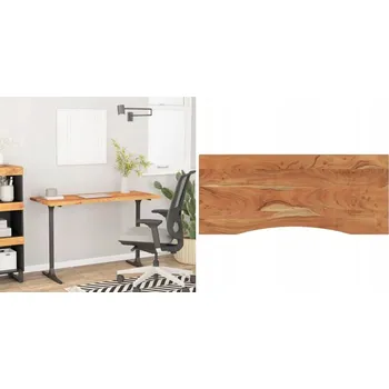 Psací stůl 120x50x2 cm, Deska stolu, 5 cm, obdélníková, masivní akáciové dřevo