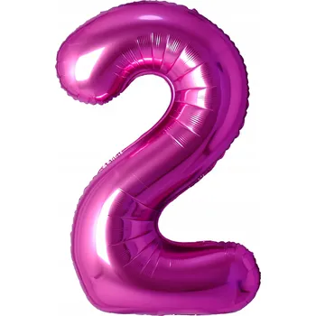Balónek Fóliový balónek Číslice 2 fuchsiová 40' (102 cm)