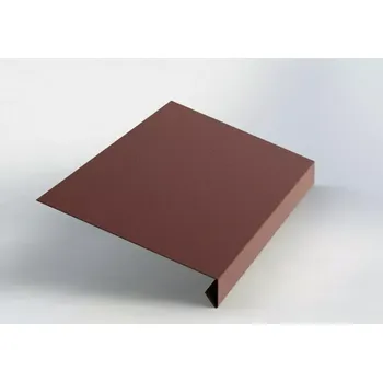 Okapnice klasik r.š.125mm Al hliníkový plech 0.6mm lakovaný RAL 8017 hnědá čoko dl.2m