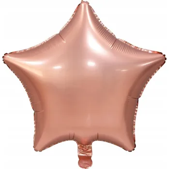 Balónek Balón HVĚZDA růžové zlato ROSE GOLD balónky