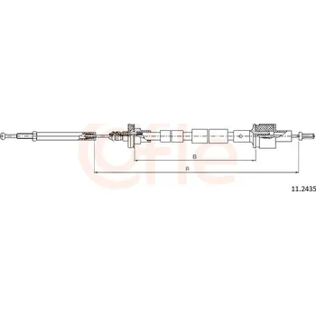 Spojkové lanko Tazne lanko, ovladani spojky COFLE (11.2435)