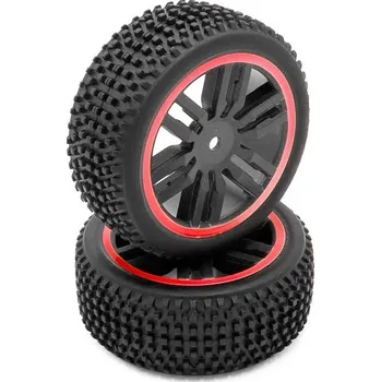 RC model auta FUNTEK | Zadní kola kompletní, 2 ks, červená IM-FTK-21110