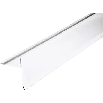 Závětrná lišta klasik s odkapem r.š.250mm Al Hliník Lakovaný RAL 9010 bílá dl.2m