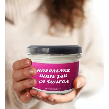 Svíčka SOJOVÁ VONNÁ SVÍČKA 150 ML ZÁBAVNÝ DÁREK PRO ŽENU MUŽE